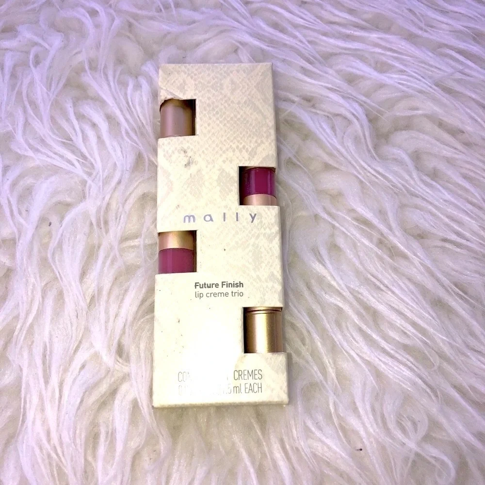 MALLY Future Finish Lip Cream Trio Lipstick Lipgloss Set of 3